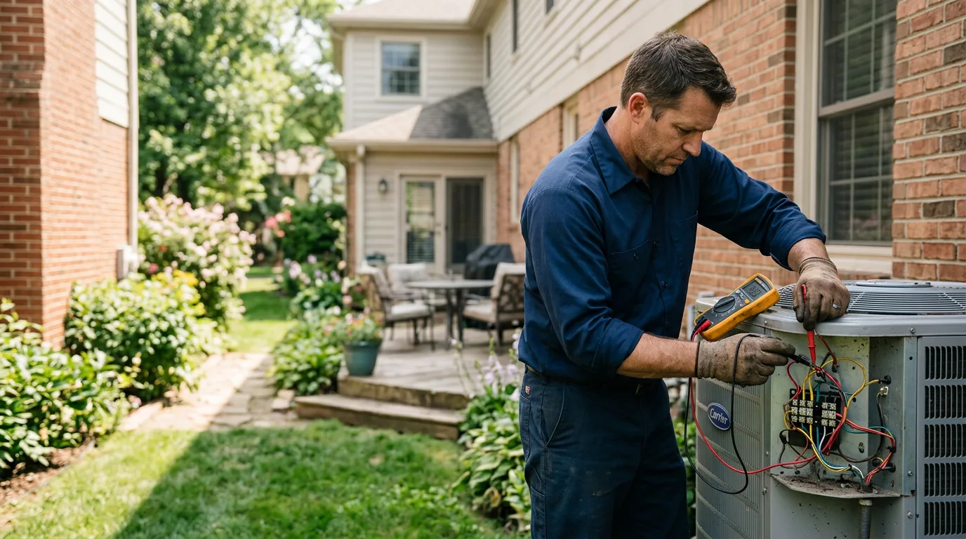 HVAC technician working near Center Rutland, VT